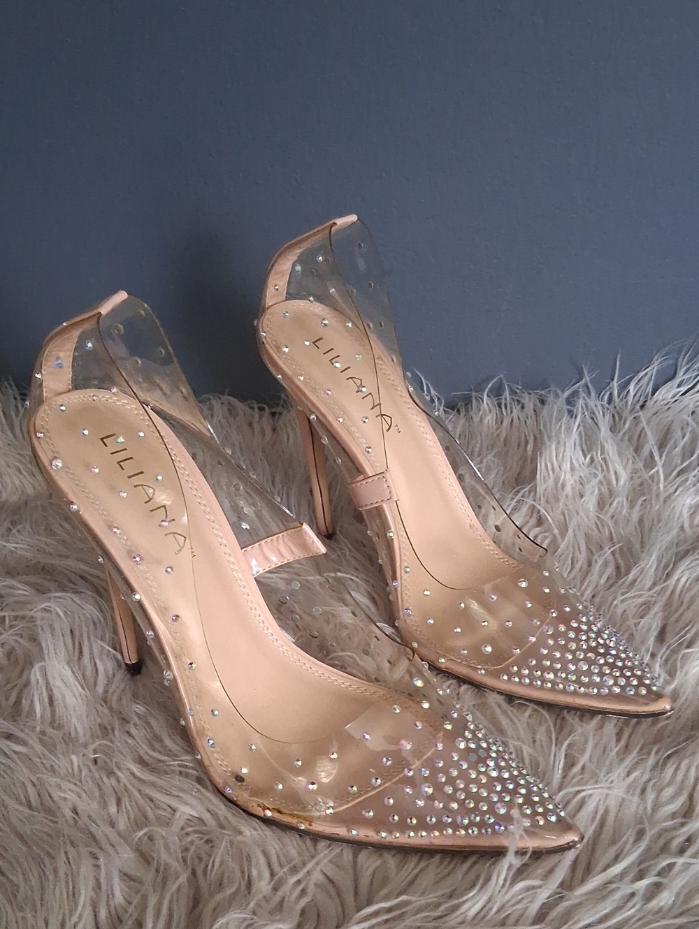 Liliana Holographic Rhinestone Heels